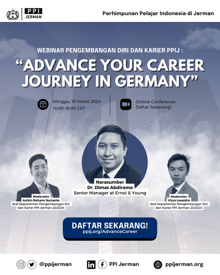 [ENG] Tips for Achieving Success in Germany: Career Development Webinar with Dr. Dimas Abdirama